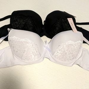 Set of 2 42D Pink lacy bras